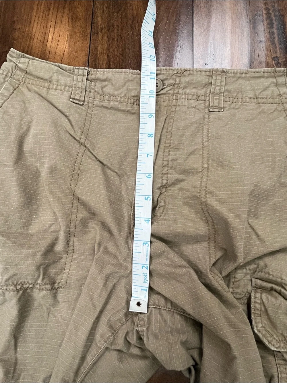 GOODFELLOW & CO. Men’s Beige Cargo Shorts Canvas 100% Cotton Size 32
